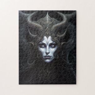 Quebra-cabeça Mulher demônio: Rainha Dark Fantasy Art