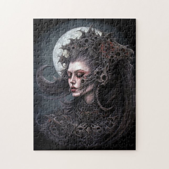 Quebra-cabeça Mulher demônio: Rainha Dark Fantasy Art (Vertical)