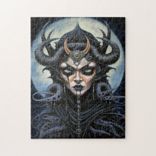 Quebra-cabeça Mulher demônio: Rainha Dark Fantasy Art