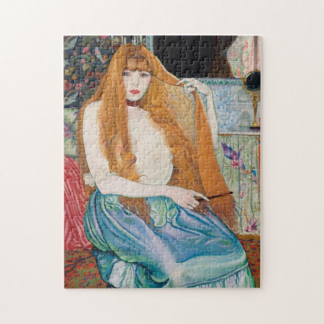 Quebra-cabeça Mulher em sua toilette por Louis Anquetin    (Vertical)