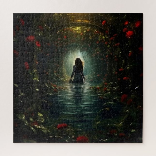 Quebra-cabeça Mulher em Túnel Misterioso (Vertical)