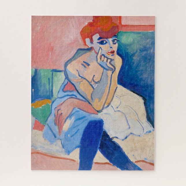 Quebra-cabeça Mulher em uma Camisa | Andre Derain | (Vertical)