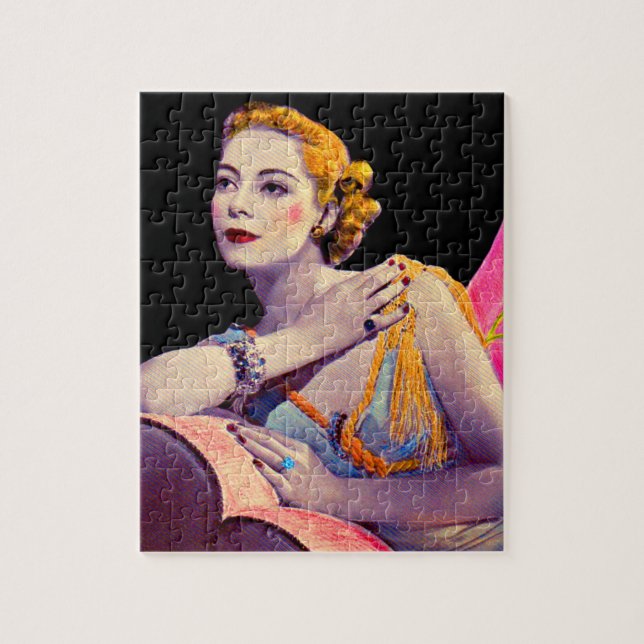 Quebra-cabeça mulher glamourosa de 1937 (Vertical)