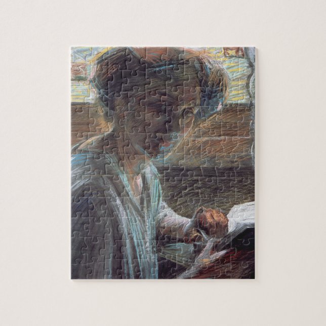 Quebra-cabeça Mulher Leitura, 1909 (óleo em canvas) (Vertical)