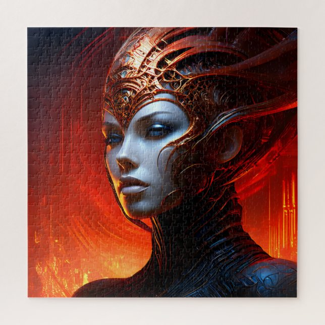 Quebra-cabeça Mulher mágica fantasista (Vertical)