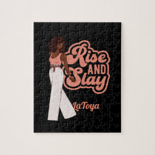 Quebra-cabeça Mulher Melanin Personalizada Rise and Slay