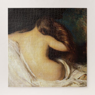 Quebra-cabeça Mulher secando seu cabelo (por Joseph DeCamp)