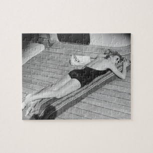 Quebra-cabeça Mulher Tanning de Sun