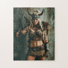 Quebra-cabeça Mulher Viking canalizando a Amazônia
