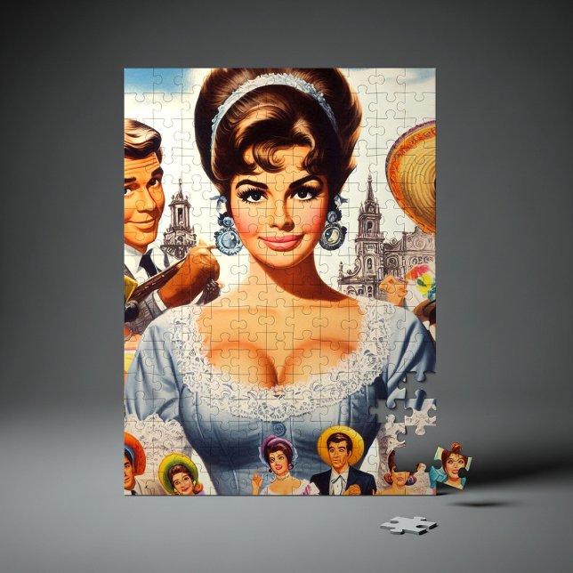 Quebra-cabeça Mulher Vintage Fofa (Criador carregado)