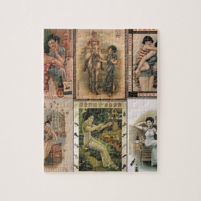 Quebra-cabeça Mulheres idosas do poster de Shanghai (Vertical)