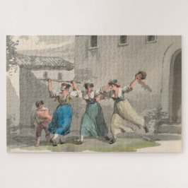 Quebra-cabeça Mulheres lutando em Roma, Itália (cena histórica)