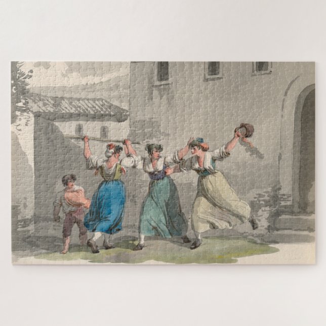 Quebra-cabeça Mulheres lutando em Roma, Itália (cena histórica) (Horizontal)