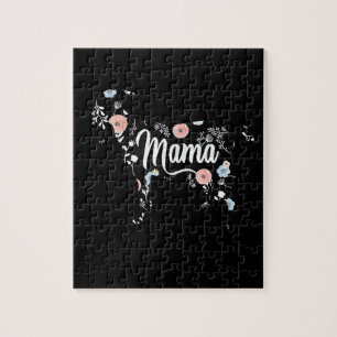 Quebra-cabeça Mulheres Mamãe Goat Floral Mãe Amante Mor Avó