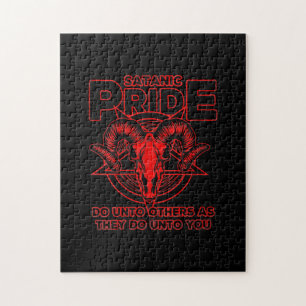 Quebra-cabeça Mulheres Satanás do Orgulho Satânico Satã de Ca