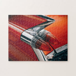 Quebra-cabeça Multas do Carro Clássico Vermelho