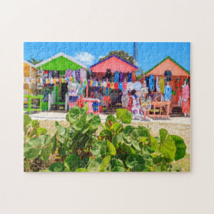 Quebra-cabeça Multi praia longa de madeira colorida da baía das