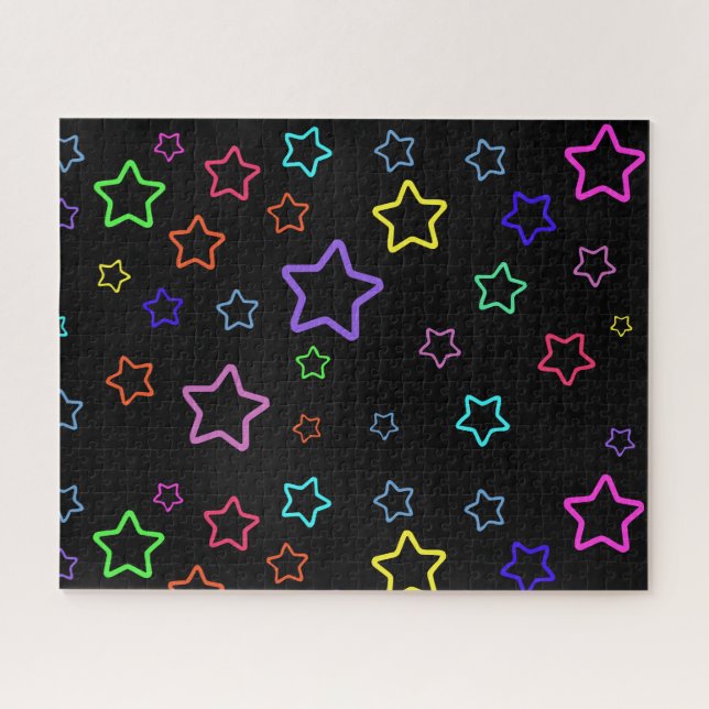 Quebra-cabeça Multicolored Starry Night (Horizontal)