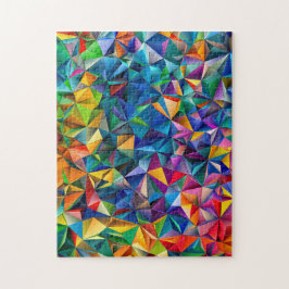 Quebra-cabeça Multicolored triangle shapes 