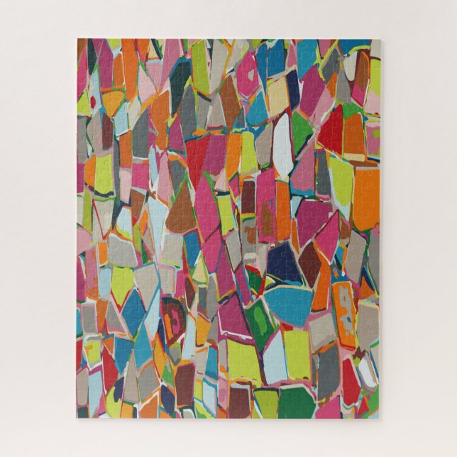 Quebra-cabeça Múltipla Cor Geométrica do Deco de A (Vertical)