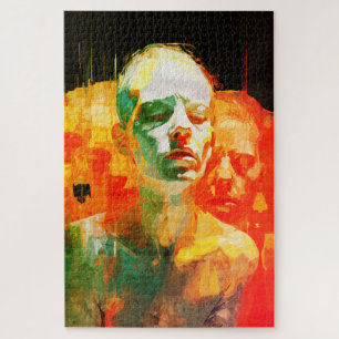 Quebra-cabeça Multiplicidade da Mente Retrato Emocional Abstrato