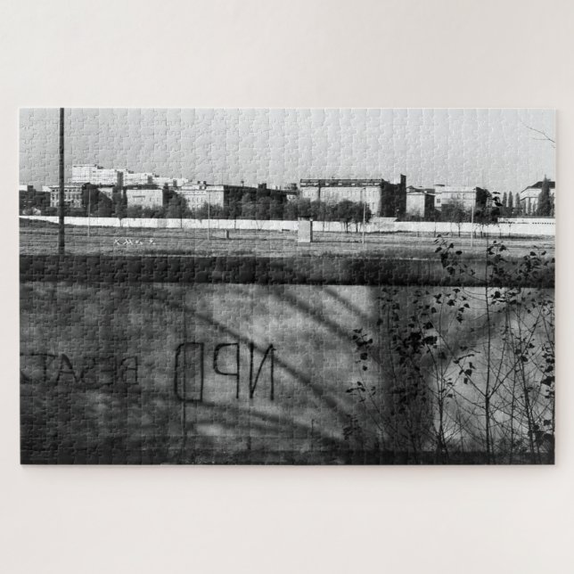 Quebra-cabeça Muro de Berlim vintage Alemanha (Horizontal)