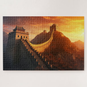 Quebra-cabeça Muro excelente da China Sunset Jigsera Quebra-cabe