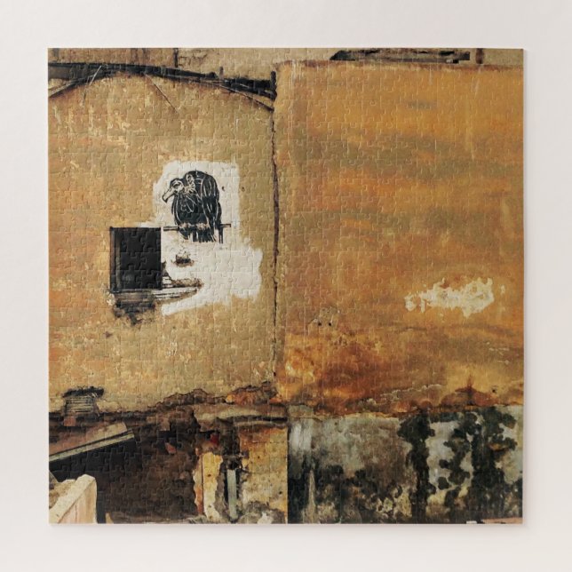 Quebra-cabeça muro urbano abutre peruano (Vertical)