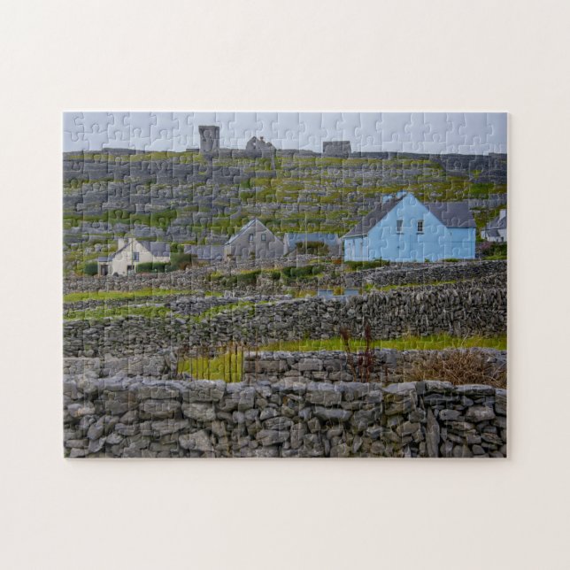Quebra-cabeça Muros de Pedra Inisheer Galway Irlanda. (Horizontal)