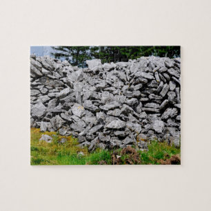 Quebra-cabeça Muros de Pedra Inisheer Ilhas Aran Galway Irlanda.