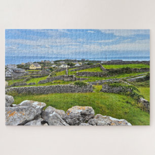 Quebra-cabeça Muros de pedra, Inisheer, Ilhas Aran, Irlanda
