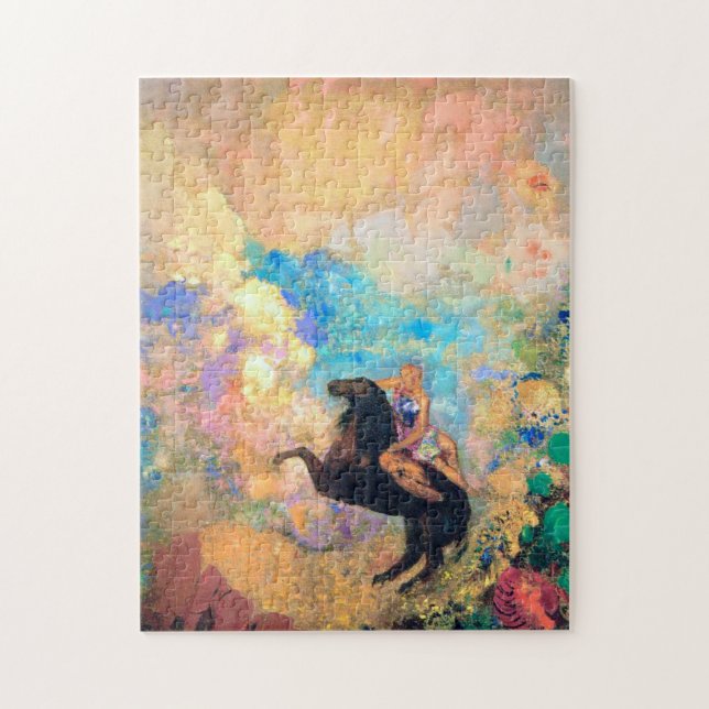 Quebra-cabeça Musa com Pegasus, Redon (Vertical)