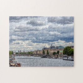 Quebra-cabeça Musée d'Orsay e Seine River - Paris, França