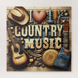 Quebra-cabeça Música country.