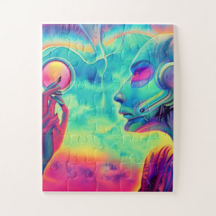 Quebra-cabeça Música das ondas, os anos 80 chamada "Surreal pais