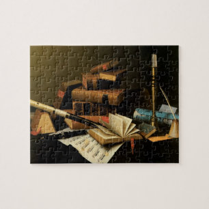Quebra-cabeça Música e Literatura por William Harnett, Arte Fino