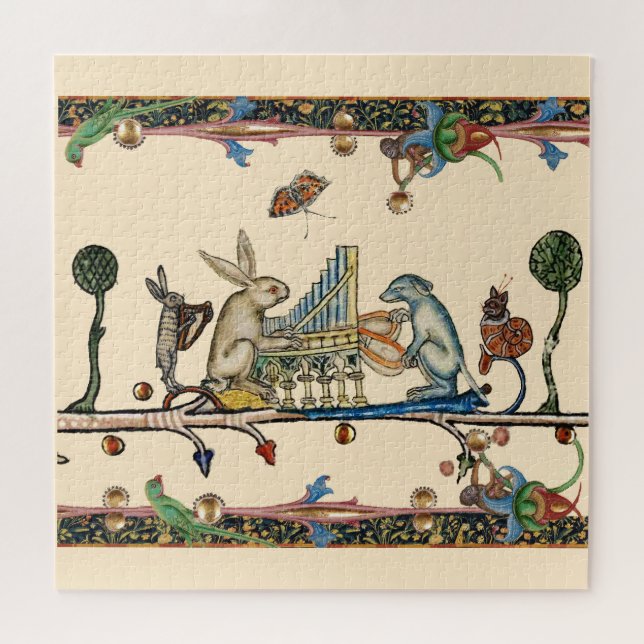 Quebra-cabeça MÚSICA MÉDIA DE FAZER ESTRANHA, Rabbit, Cão (Horizontal)