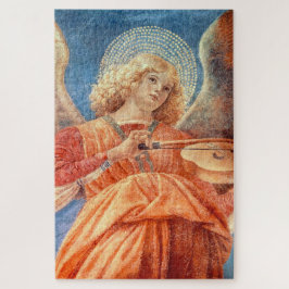 Quebra-cabeça Musical angel playing the violin fresco