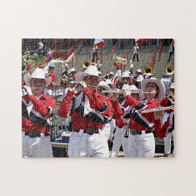 Quebra-cabeça Músicos da Rua de Calgary. (Horizontal)