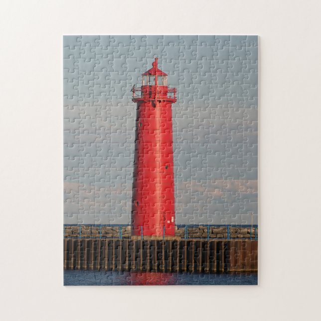 Quebra-cabeça Muskegon South Pierhead Light (Vertical)