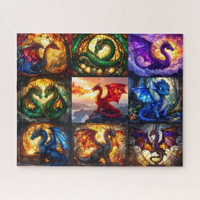 Quebra-cabeça Mystic Dragons Puzzle (Horizontal)
