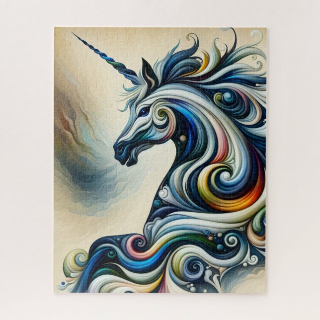 Quebra-cabeça Mystic Unicorn Swirl (Vertical)