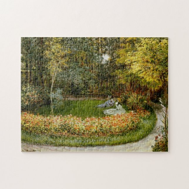 Quebra-cabeça Na Bela Arte do Monet do Jardim (Horizontal)