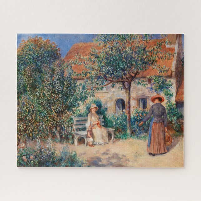 Quebra-cabeça Na Bretanha, por pintura impressionista de Renoir (Horizontal)