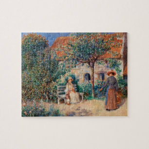 Quebra-cabeça Na Bretanha, por pintura impressionista renoir