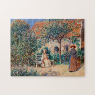 Quebra-cabeça Na Bretanha, por pintura impressionista renoir