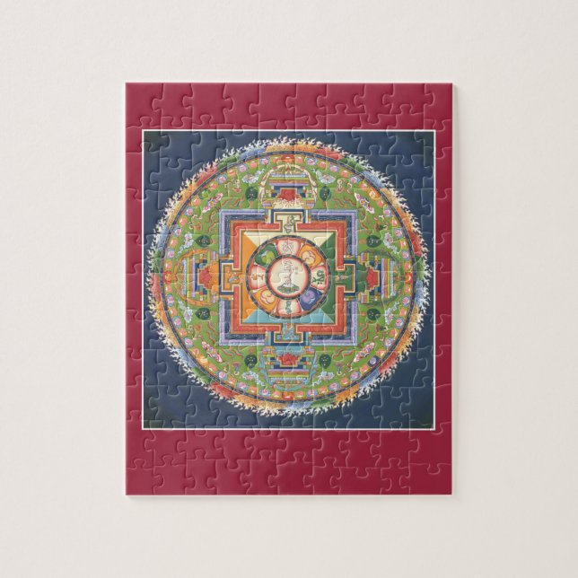 QUEBRA-CABEÇA NA LATA - mandala Buddha da piedade (Vertical)