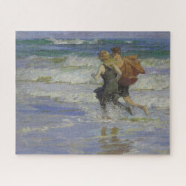 Quebra-cabeça Na praia (por Edward Henry Potthast)