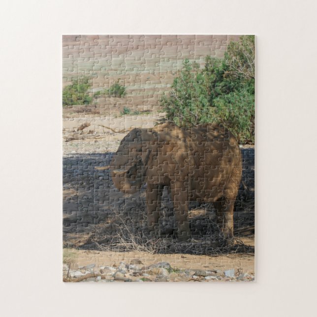 Quebra-cabeça Namíbia Africa Huab River Elephant Damaraland (Vertical)