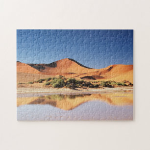 Quebra-cabeça Namíbia, Região Sossusvlei, Dunas de areia no dese